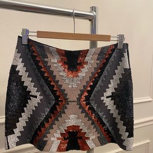 Zara sequins mini skirt